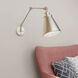 Evonne 24 inch 60 watt Modern Gold Swing Arm Sconce Wall Light